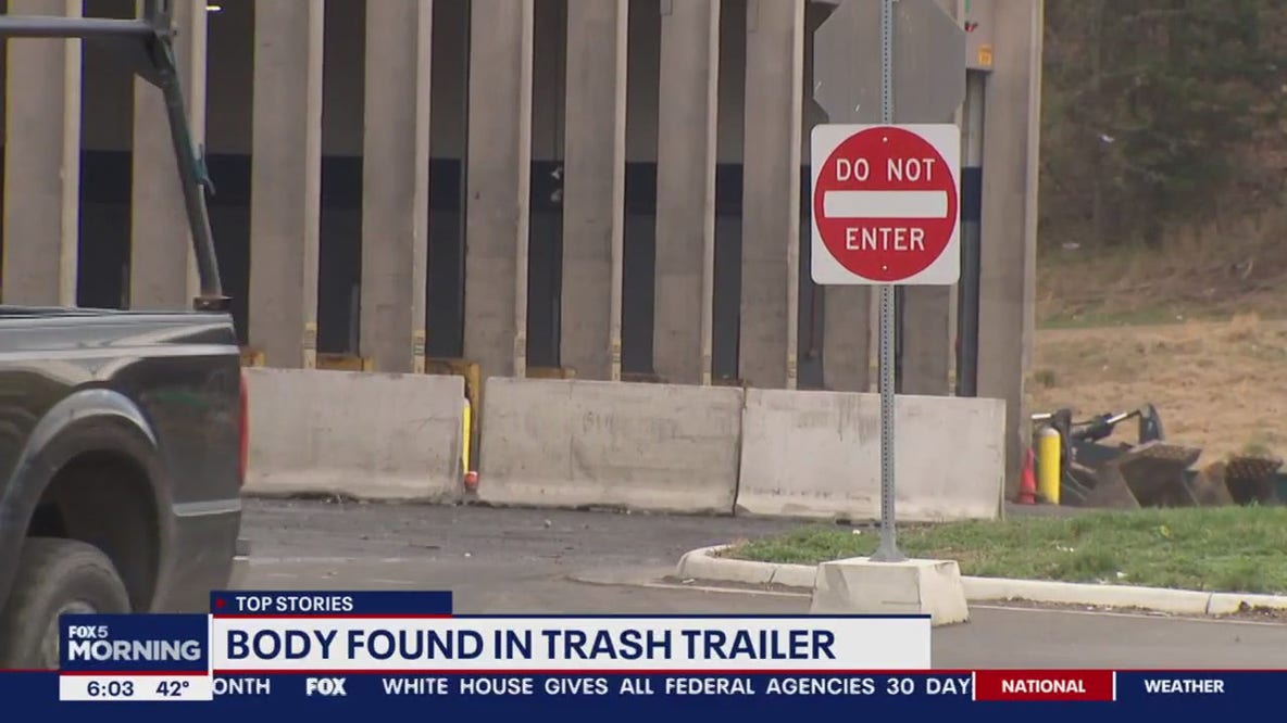 Death investigation after body found in trailer used for transporting trash in Fairfax County